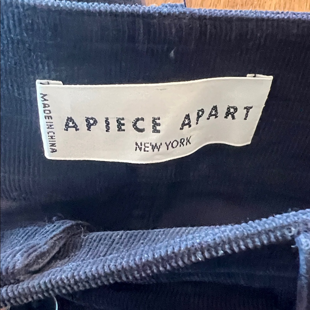 Apiece Apart Slim Marston Pant in Navy Corduroy Size 4 - Picture 3 of 3